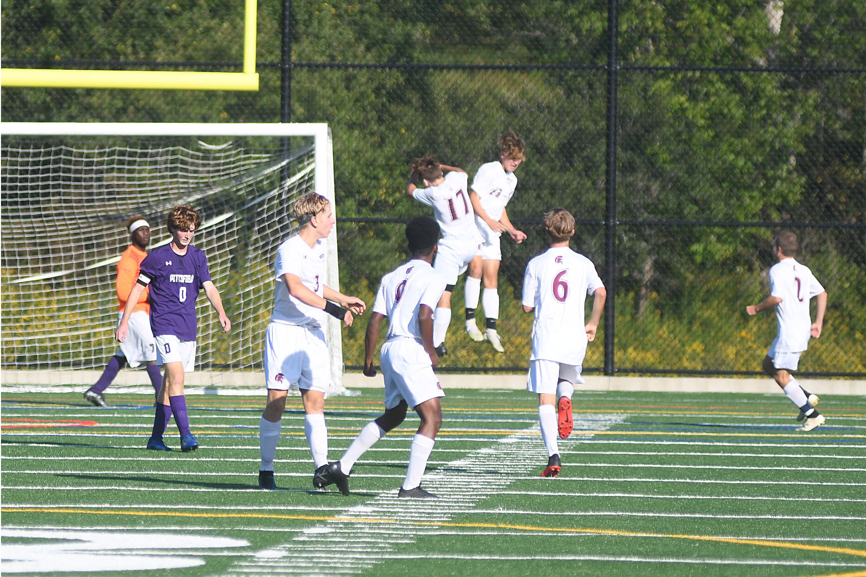 Monument celebrates a goal
